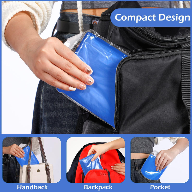 Berlune 40 Pcs Disposable Rain Ponchos Bulk for Adults Emergency Disposable Ponchos Family Pack with Hood Waterproof Raincoat Blue