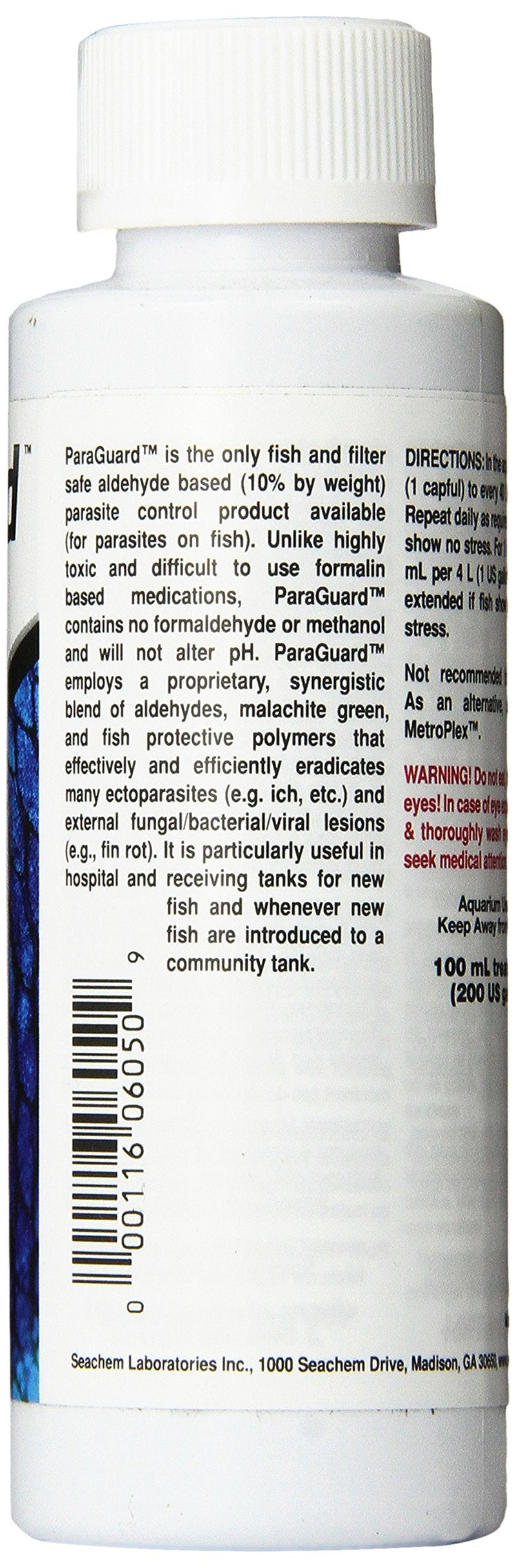 Seachem ParaGuard 100ml - PawsPlanet Australia