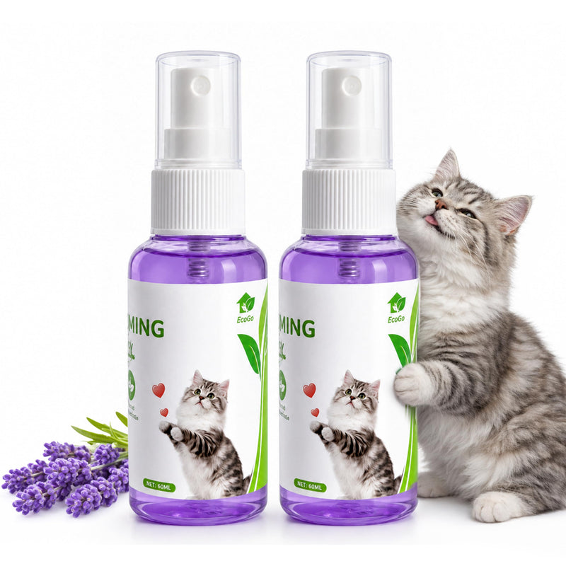 Cat Calming Pheromone Solutions – Diffuser Kit & Spray Options (Calming Spray – 2 Bottles)