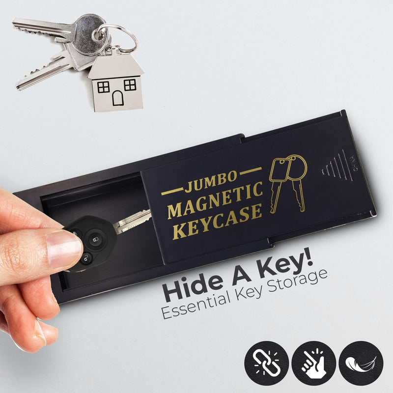 RamPro Hide A Key Magnetic Key Holder Under Car - for Your Car So You Never Lock Out - Store a Spare Key for Your Home, Storage, Office, or Vehicle - 6 pack