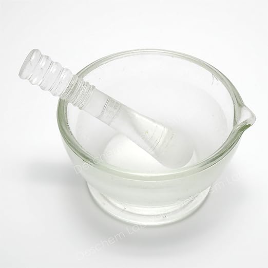 Deschem YB-75 3.0 inches (75 mm) Borosilicate Glass Mortar with Stick - NewNest Australia