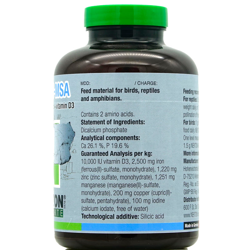 Nekton-MSA Mineral Supplement + D3 for Birds and Reptiles 400g / 14.11oz | Change Size to 400g / 14.11oz