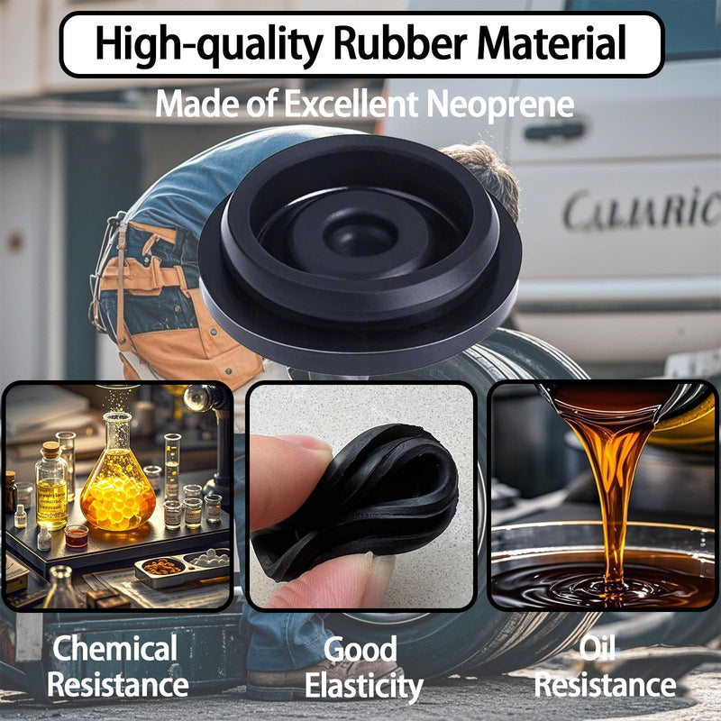 Trailer Hub Cap Plugs, Grease Rubber Plugs for 1.98"/2.44"/2.72" Trailer Axle Cap, Trailer Dust Bearing Cap Cup for Most 2000 to 3500 Pound Dexter Trailer EZ Lube RV Camper Wheel Cover Axle, 4 Pcs 4Pcs