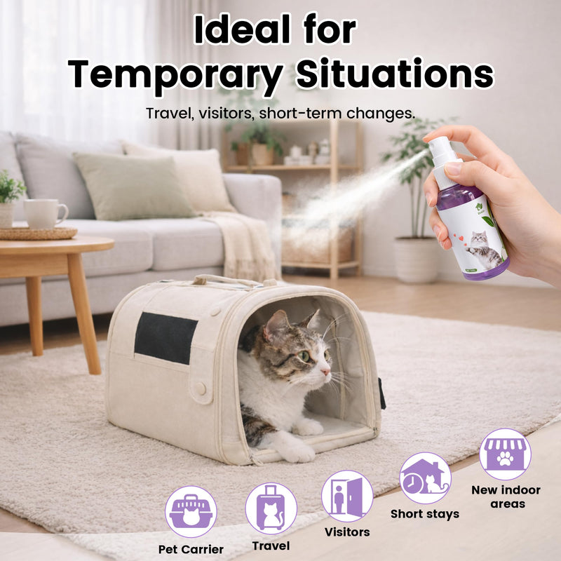 Cat Calming Pheromone Solutions – Diffuser Kit & Spray Options (Calming Spray – 2 Bottles)
