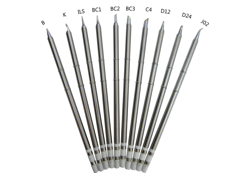 T15 Soldering Tips for FX-951 FX-950 FX-952 FX-9501 FM-2028 FM2027 Solder Iron Tip (10 PCS) T15-I B J02 K BC1 BC2 BC3 C4 D12 D24