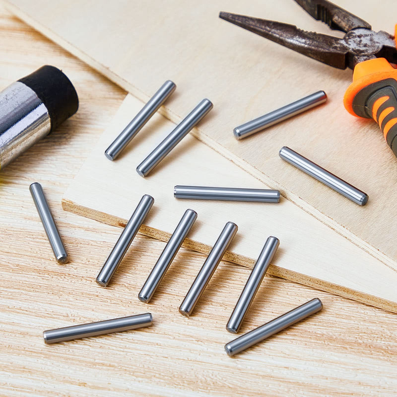 5 mm x 40 mm Shelf Brackets Pegs Shelves Dowel Pin Stainless Steel Shelf Pins Metal Bookshelf Pegs Support for Cabinet Furniture Fixing Component Position (32 Pcs) 32