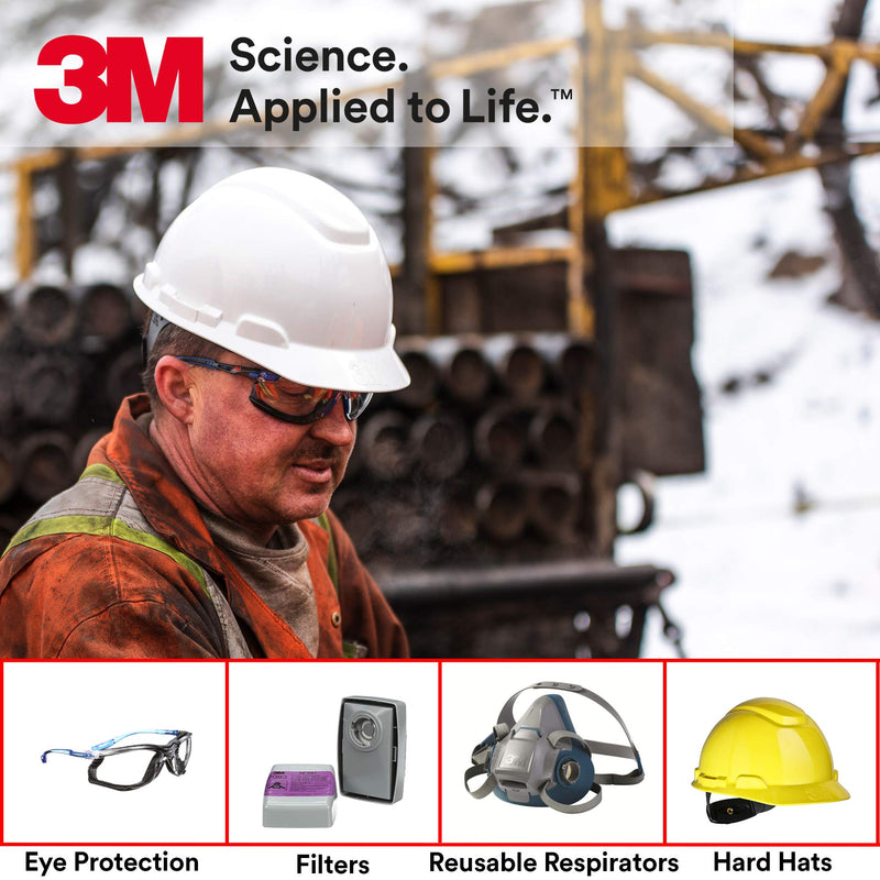 3M Safety Glasses, Virtua, 20 Pair, ANSI Z87, Unisex, Anti-Fog, Scratch Resistant, Clear Lens, Clear Frame, Affordable Eye Protection, Lightweight, Wraparound Coverage Pack of 20 Anti-fog, Anti-scratch