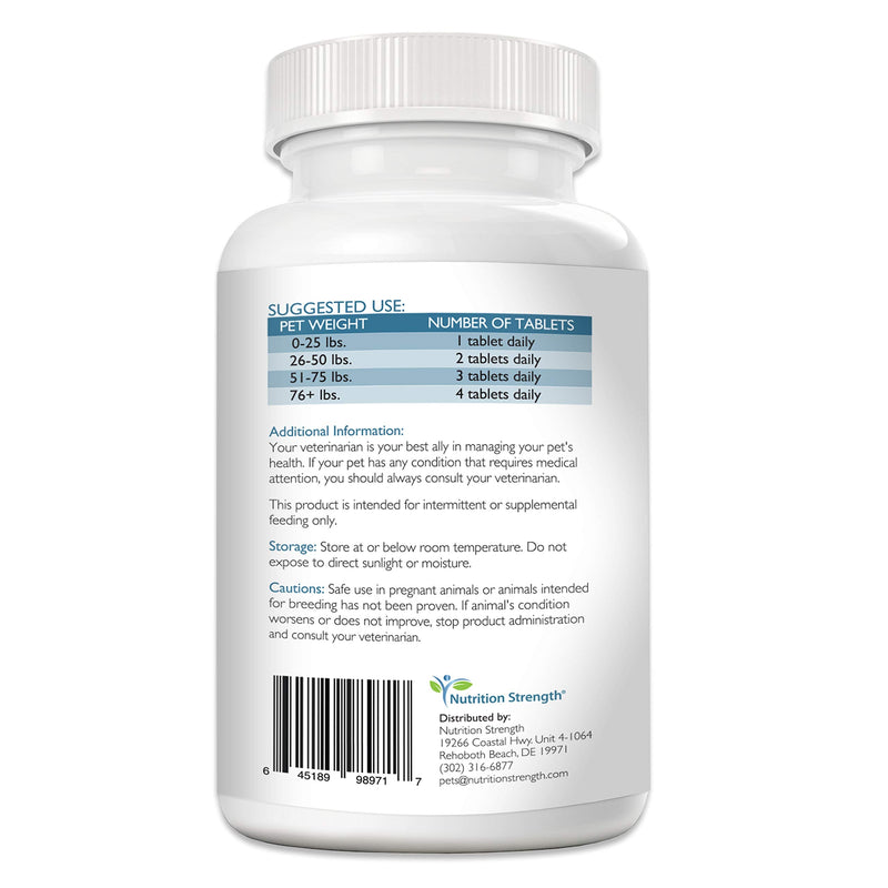 Liver Support for Dogs to Promote Natural Detoxification, with Milk Thistle for Dogs, Dandelion Root, Yellow Dock, Nettle Root, St. John's Wort & Coenzyme Q10, 120 Chewable Tablets - PawsPlanet Australia