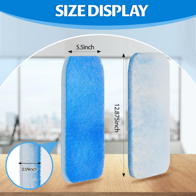 Ziliny 10 Pack RV AC Filters for Air Conditioner Vent 12.9 x 5.5 Inch Rounded Rectangle