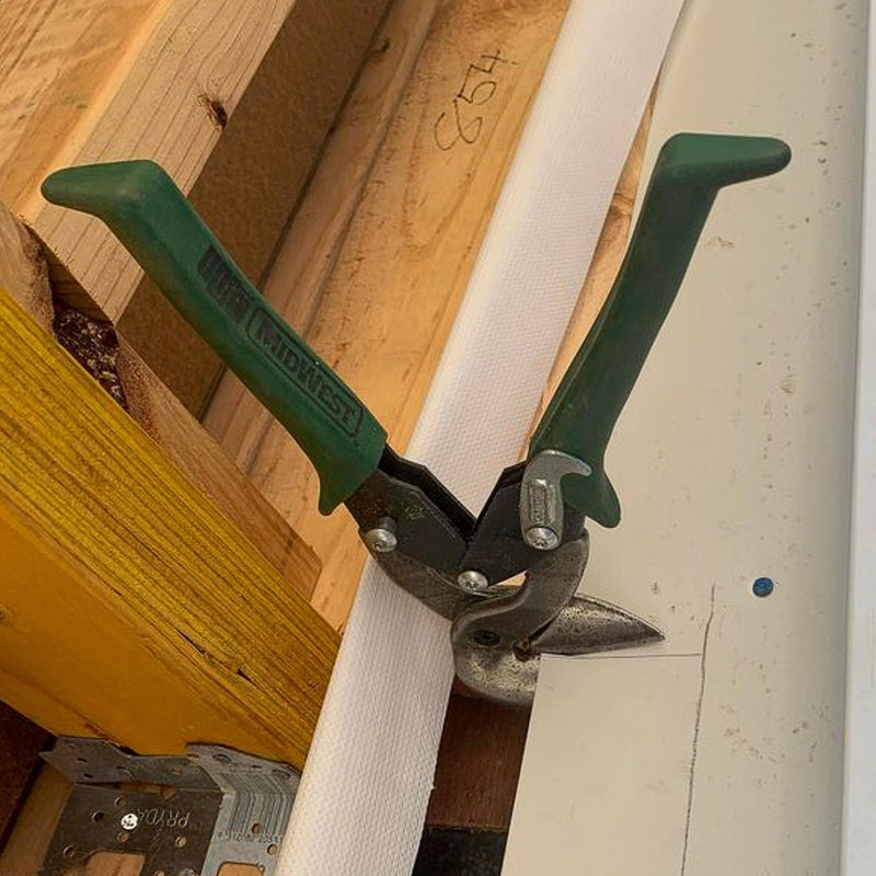MIDWEST Aviation Snip - Right Cut Upright Tin Cutting Shears with Forged Blade & KUSH'N-POWER Comfort Grips - MWT-6900R Classic