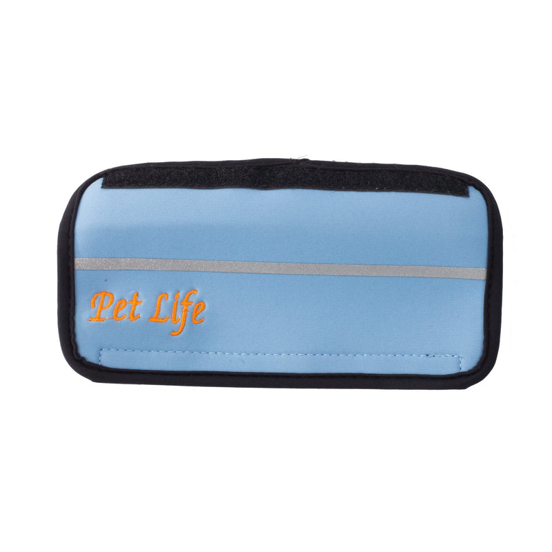Pet Life ® Neoprene Hip and Joint Reusable Reflective and Protective First-Aid Anxiety and Recovery Cat and Dog Bandage Sleeves Sky Blue LG