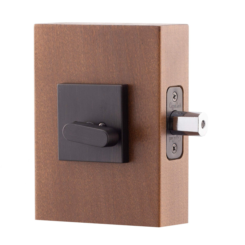 Copper Creek DBS2410TB Deadbolt Single Cylinder, Tuscan Bronze Square