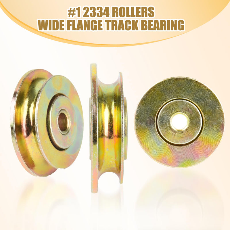 (2 Pcs) Tapco Pro Cut Off Flange Track Bearing Kit Compatible with Tapco Pro & max Siding Brake, 12334 Rollers, 12364 Screws, 10094 Lock Nuts, Tapco Brake Parts 2