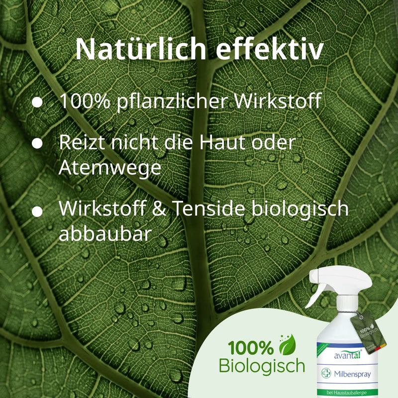 avantal® mite spray for mattresses 500ml - odorless anti-mite spray for allergy sufferers - long-term and effective fight against house dust mites (1) 1 - PawsPlanet Australia