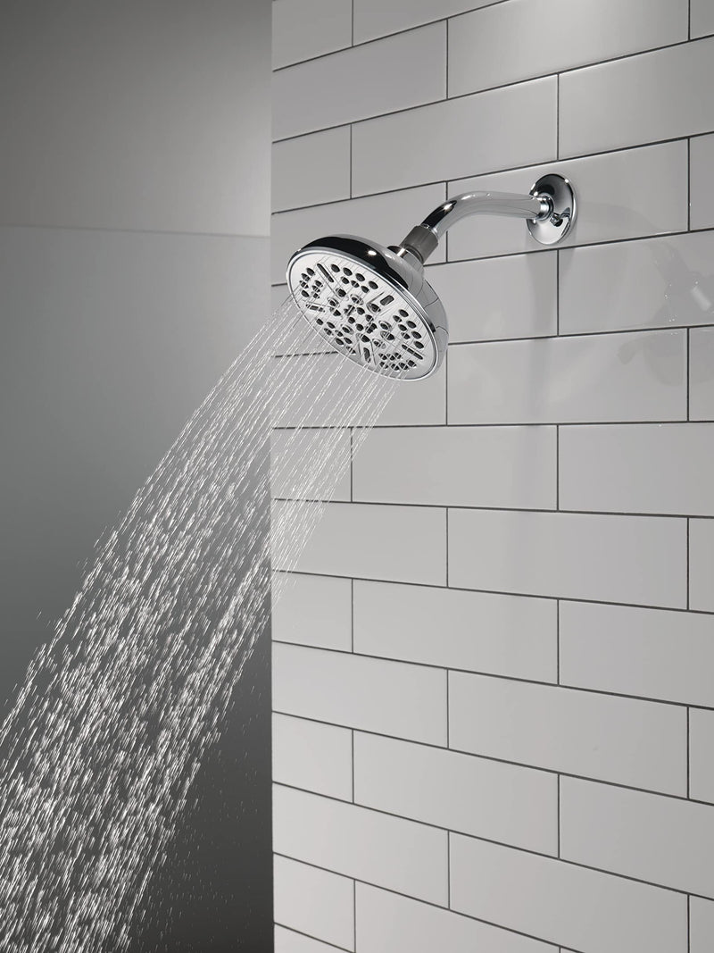 Delta Faucet 8-Spray Touch-Clean Chrome Shower Head, Delta Shower Heads, Showerhead, Shower Head Chrome, 2.5 GPM Water Flow, Chrome 75898