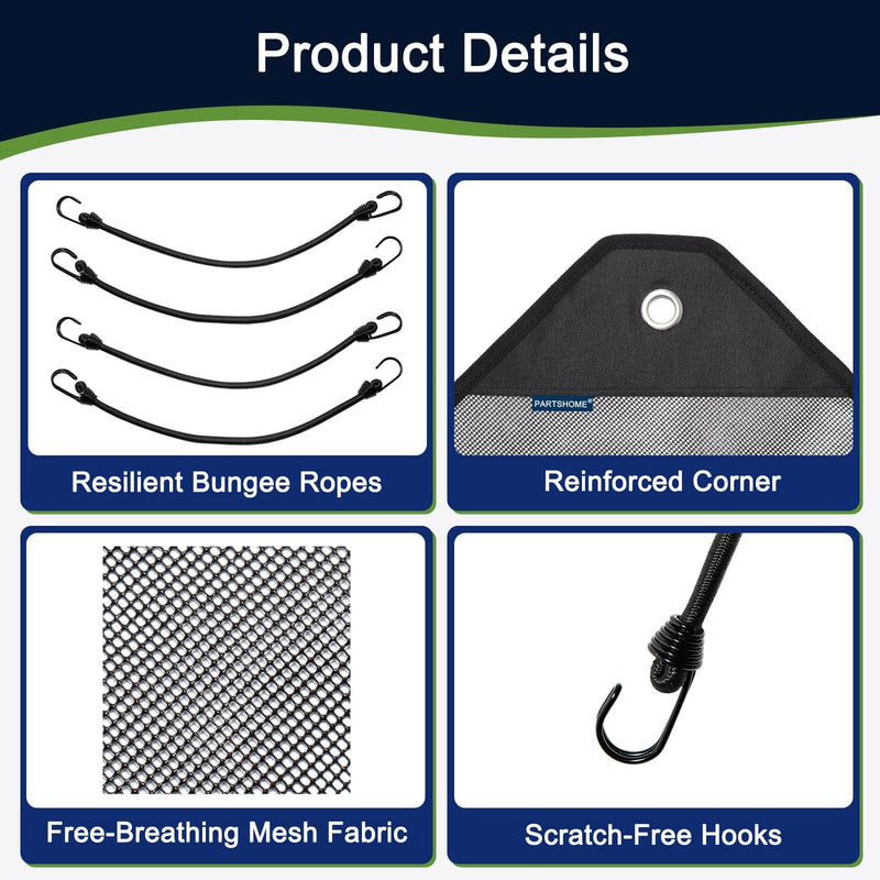 Air Conditioner Covers for Outside units - 36 x 36 Central Air Conditioner Ac Covers for Outside Top Universal Defender Mesh Design (36'' x 36'') Black 36'' x 36''