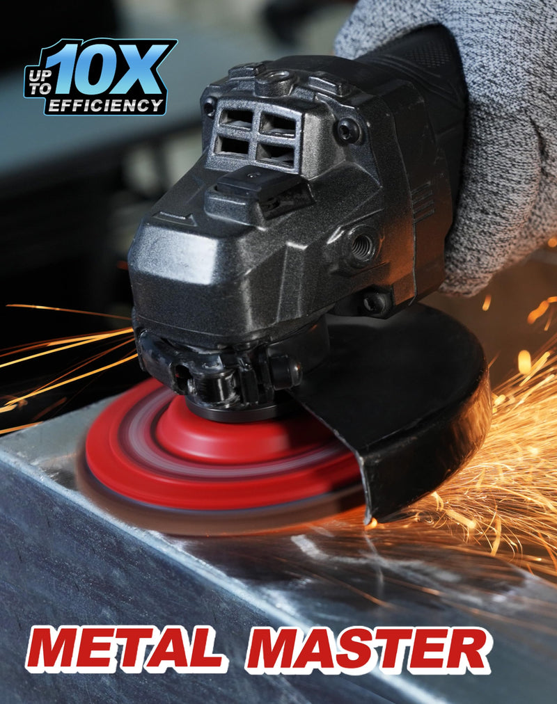 EZARC Flap Discs 40 Grit, 4-1/2" x 7/8" Ceramic Grain Flap Sanding Disc, Type 27 Heavy Duty Abrasive Trimmable Grinding Wheel Finishing for Stainless Steel, Sheet Metal (5 Pack)