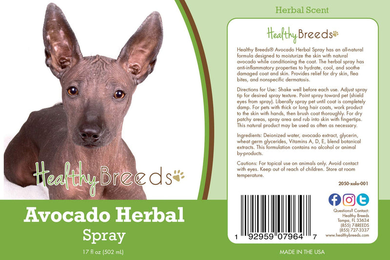 Healthy Breeds Xoloitzcuintli Avocado Herbal Spray 17 oz