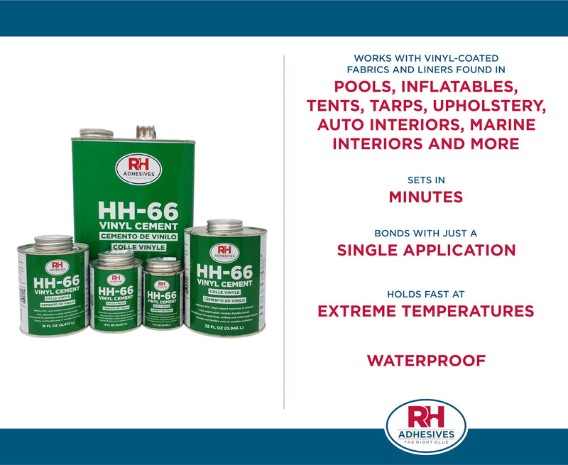 HH-66 Vinyl Cement, 4 oz. can - RH Adhesives