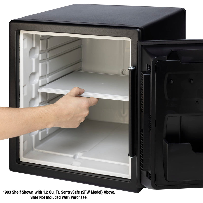 SentrySafe Shelf Insert for SFW082 and SFW123 Fireproof and Waterproof Safes, White Adjustable Safe Shelf Accessory for 0.8 and 1.2 Cubic Feet Safes, 903