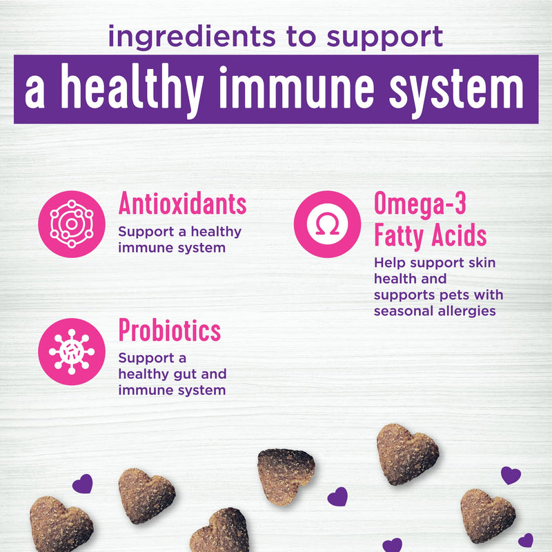 Wellness Salmon Flavored Soft Chew Immune & Allergy Supplements for Dogs, 45 Count Immunity/Allergy