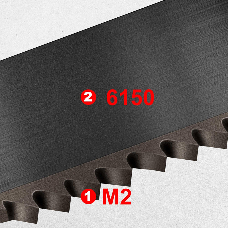 HAUTMEC 6inch Professional Bi-Metal HSS Blades 10 Pack Mini Hacksaw Replacement Blades Set 24 TPI High Speed Steel Grounded Teeth 6" 10Pack Hacksaw Blades