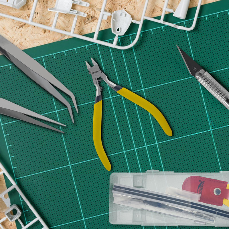 BOOSDEN Model Nippers 9pcs Set, Single Blade Nipper Model Tool Kit, Hobby Clippers for Gundam Gunpla, Thin & Sharp Model Snips, Sprue Cutters for Plastic Models Repairing Building and Fixing