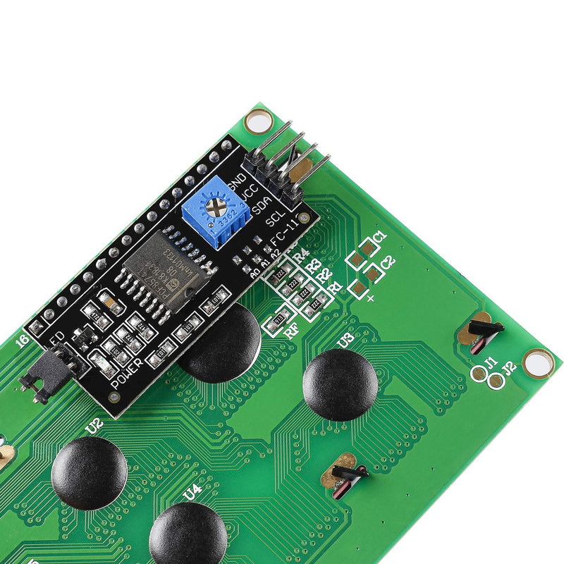 SunFounder IIC I2C TWI Serial 2004 20x4 LCD Module Shield Compatible with Arduino R3 MEGA (IIC 2004) LCD2004 & I2C (1Pack)