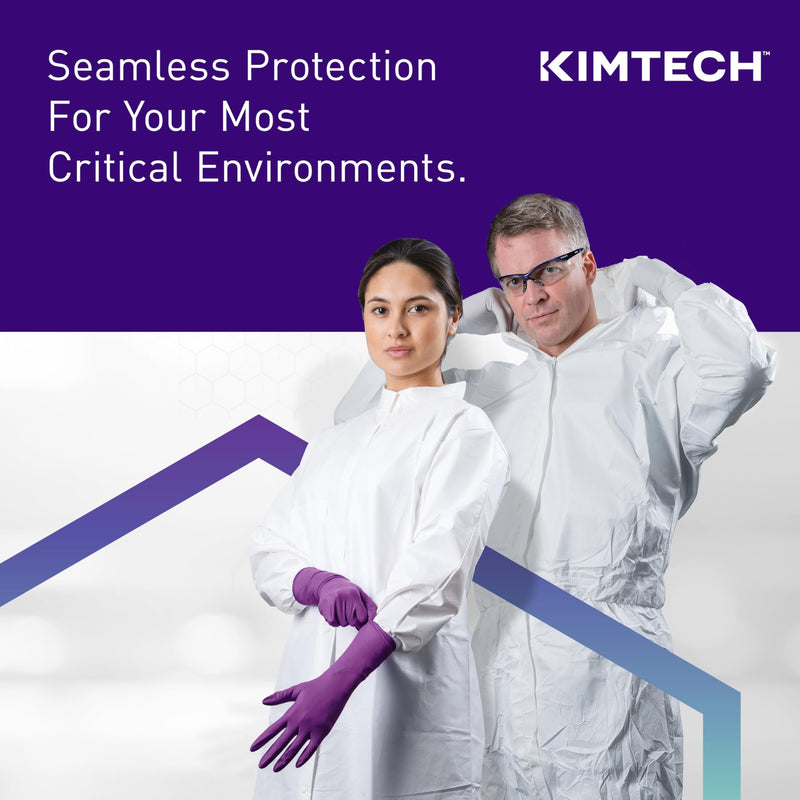 Ansell Kimtech™ Purple Nitrile™ Disposable Exam Gloves, 5.9 Mil, for Healthcare, Dental, Physicians, & Laboratory, Size Small, Purple (Box of 100) Size 7 (S) Dispenser Standard/Cuff Length