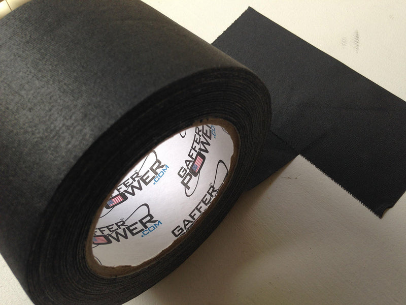 Gaffer Power Real Professional Premium Grade Gaffer Tape Made in The USA - Heavy Duty Gaffers Tape - Non-Reflective - Multipurpose - Better Than Duct Tape! 3 Inch X 30 Yards - Black