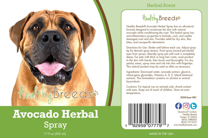 Healthy Breeds Boerboel Avocado Herbal Spray 17 oz