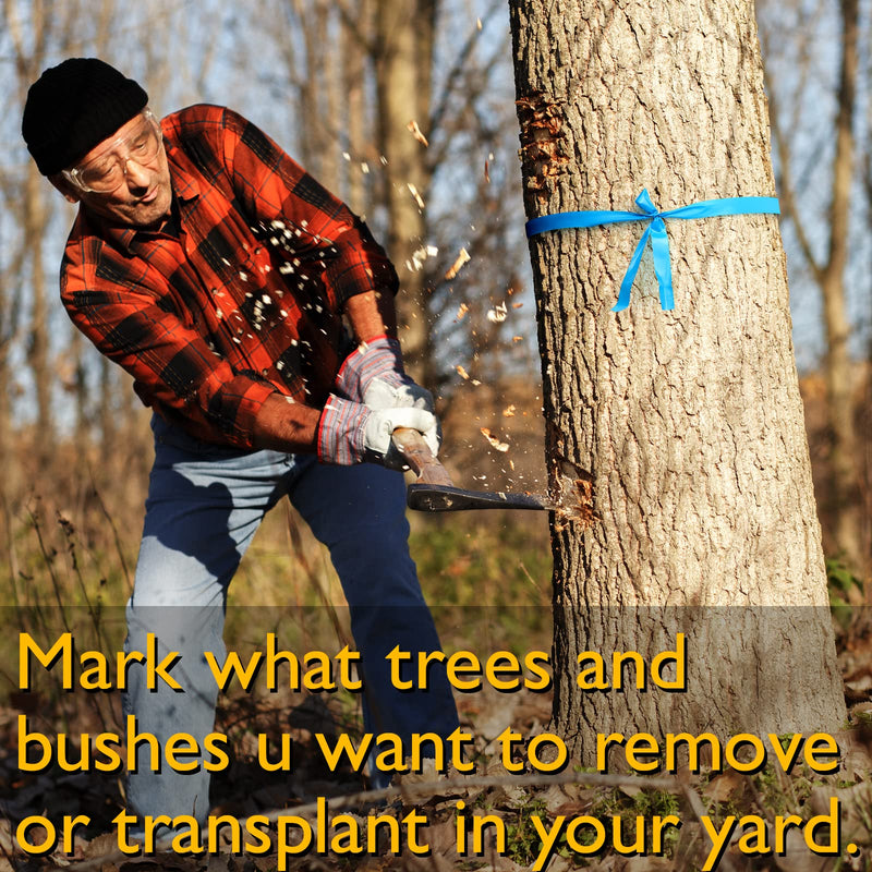 Flourescent Flagging Tape, Non-Adhesive Plastic Ribbon Neon Marking Roll, for Tree Marking, Hunting Trail Tape, Boundaries and Hazardous Areas Marking, 4 Colors 0.78'' X 200'