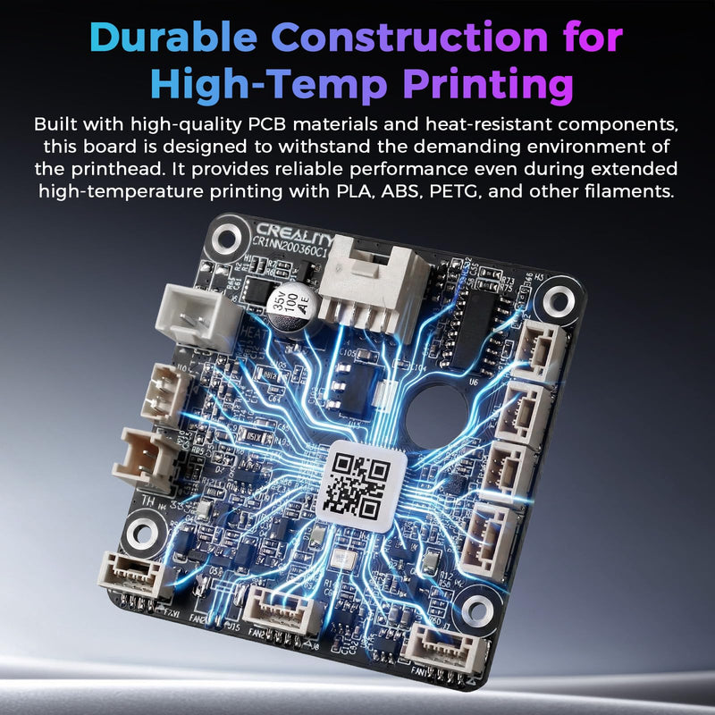 Creality Official Hi/Hi Combo Hotend Adapter Board, Original Hi PCBA Nozzle Adapter Plate, Module PCBA_G_CR1NN200360C16 Printhead Board, Toolhead PCB Board for Creality Hi and Hi Combo 3D Printer