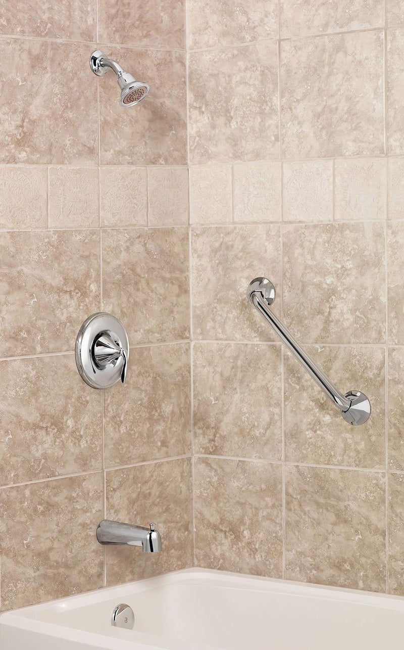 Moen YG2818CH Bathroom Safety 18-Inch Stainless Steel Transitional Bathroom Grab Bar, Chrome