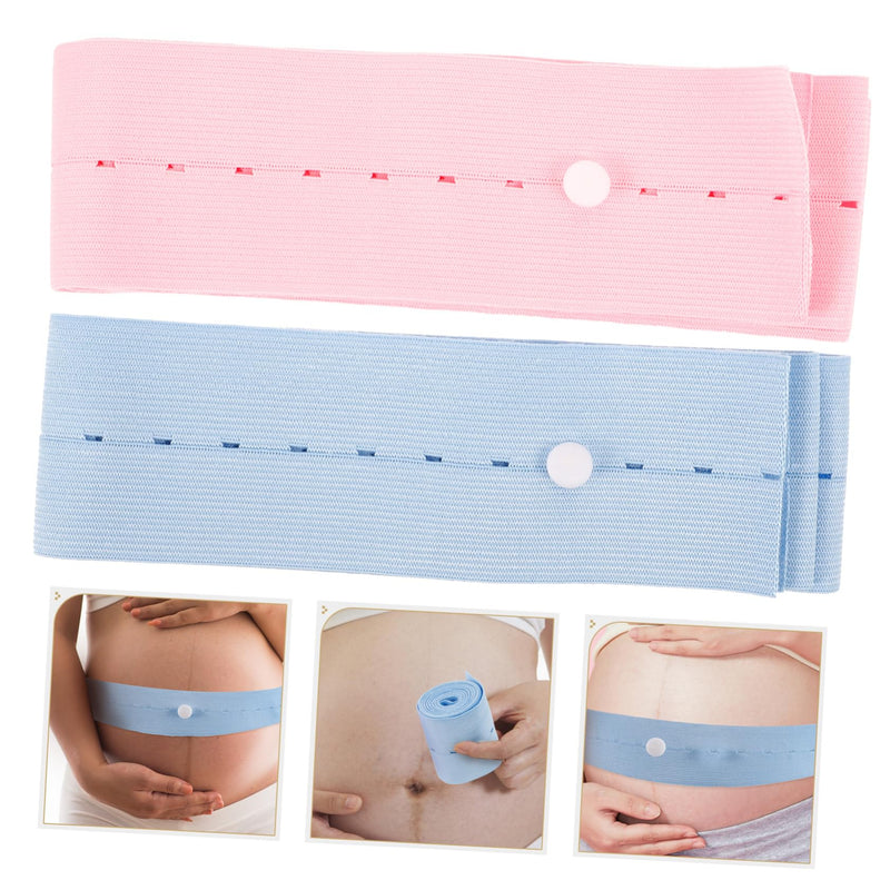 2pcs Fetal Heart Rate Monitoring Fetal Monitoring Fetal Heart Monitoring Strap Women Accessories Fetal Monitoring Strap Belly Support Prenatal Women's Nylon