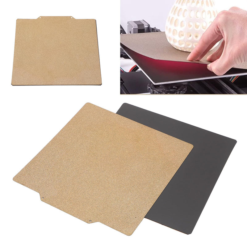 Spring Steel Magnetic Build Plate 200 x 200mm, Double Sided PEI Coated Flexible Bed, Stainless Steel Flex Plate with Adhesive Magnetic Base for 3D Printer