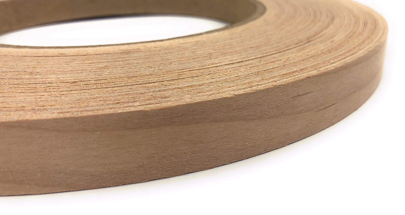 Edge Supply Alder 3/4 inch X 250 ft Roll, Wood Veneer Edge Banding Pre glued, Iron on with Hot Melt Adhesive, Flexible Wood Tape Sanded to Perfection. Easy Application, Made in USA
