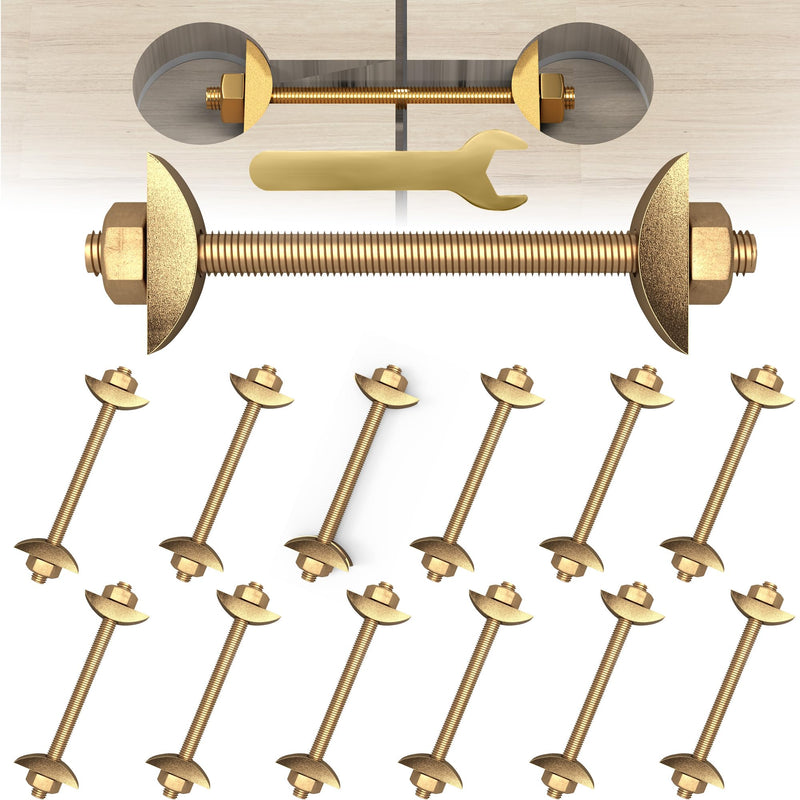 Countertop Connector Bolts, M8x100mm Countertop Joint Fasteners, Furniture Fastening Connectors, Drawbolt/Bed/Butcher Block Joint Connector Kit, Miter Draw Bolt Countertop Flip Connector, 6Pcs 6