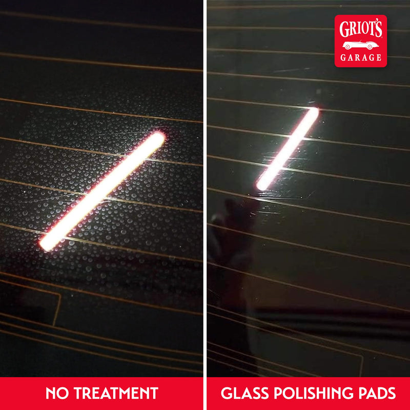 Griot's Garage 3” Glass Polishing Pads, Buffing Discs for Car Windows, Windshields, Shower Doors, and More, 10665, Set of 3 3" Pads (Set of 3)