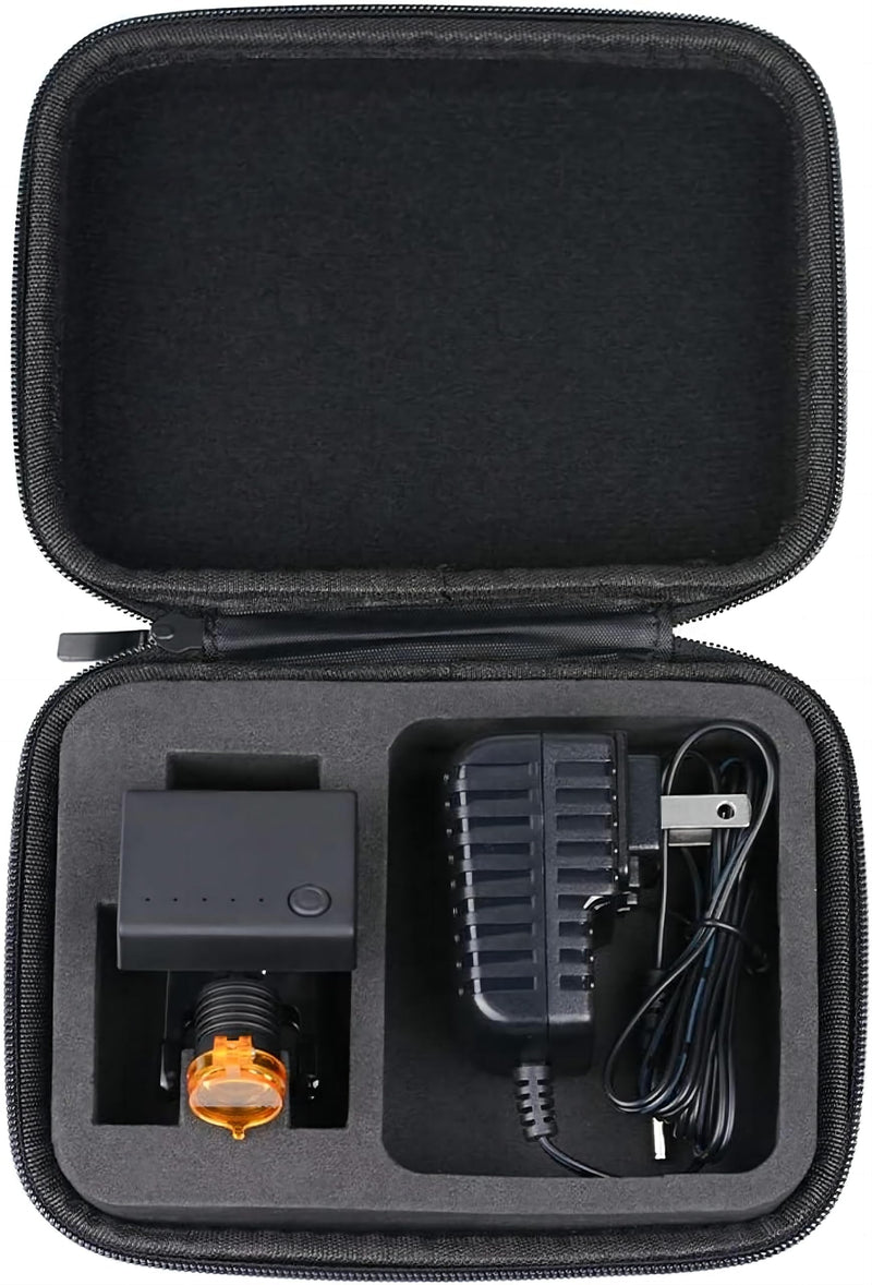 Alkita 3.5X420MM Binocular Loupe 5W Headlight Lamp Clip-on Loupes with Filter for Magnifier Black DY-007 + Aluminum Box
