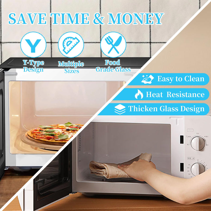 9.6" Universal Microwave Plate Replacement Glass Turntable| Fits GE, LG, Panasonic, Frigidaire, Farberware & More 9.6inch
