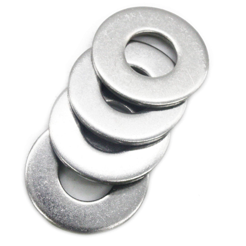 FullerKreg 3/8" x 1" OD Stainless Flat Fender Washers，1" Outside Diameter, 0.080" inch Thickness，(25 Pack)，18-8 (304) Stainless Steel 3/8" x 1" OD (25pcs) - NewNest Australia