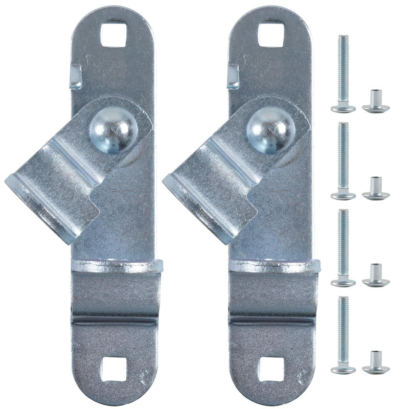 GDW Cargo Trailer Door Latch Hasp Keeper for Ramp Padlock Race Bar Lock Handle Enclosed Car Hauler (‎Trailer Door Hasp 2pack +Screws 4+Nuts 4)