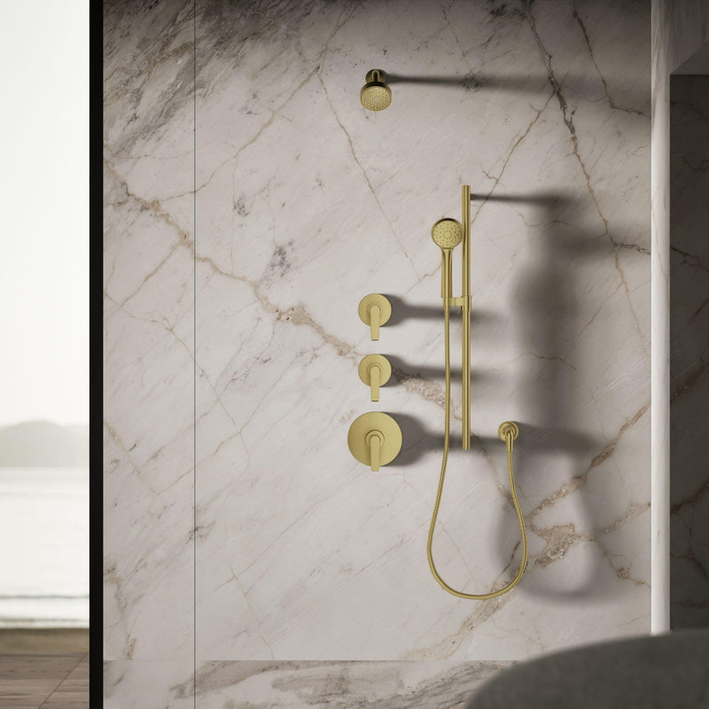 Kohler 72418-G-2MB Awaken® G90 Three-function showerhead, 1.75 gpm, Vibrant Brushed Moderne Brass G90 Multifunction Showerhead