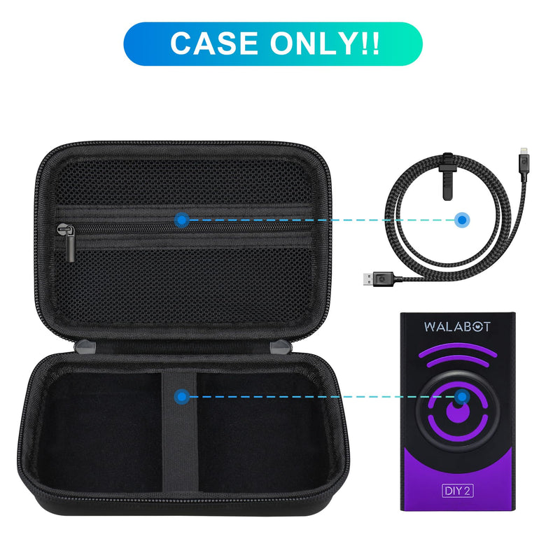 BOVKE Carrying Case Compatible with WALABOT DIY 2 - Advanced Stud Finder and Wall Scanner, Imaging Sensor Case for WALABOT in-Wall Imager with Mesh Pocket for Cables Accessories, Black
