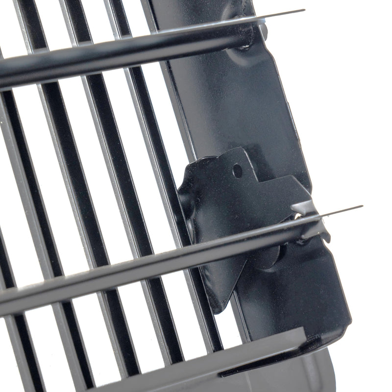 Fits 2x10 and 10x2 Duct Opening | Floor Register with Louvered Design by Handua | Heavy Duty Walkable Design with Damper | Floor Vent Grille | Easy to Adjust Air Supply Lever | Black 2" X 10" Duct Size