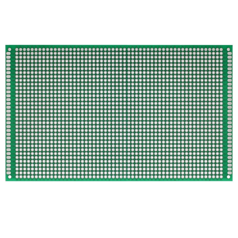 (Pack of 2) PCB Prototype Board, Double Sided PCB Proto Board for DIY Solder Breadboard, 9cm X 15cm(3.543" X 5.906") Universal Printed Circuit Board 9x15-2PC