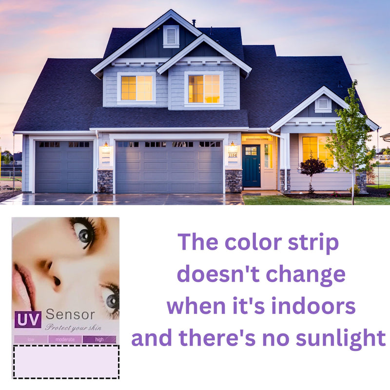 UV Tester, UV Tester Card, UV Detector, Reusable UV Identifying Card, UV Sensor Card, UV Ray Test Cards for Sun, UV Intensity Test Card (Set of 5)