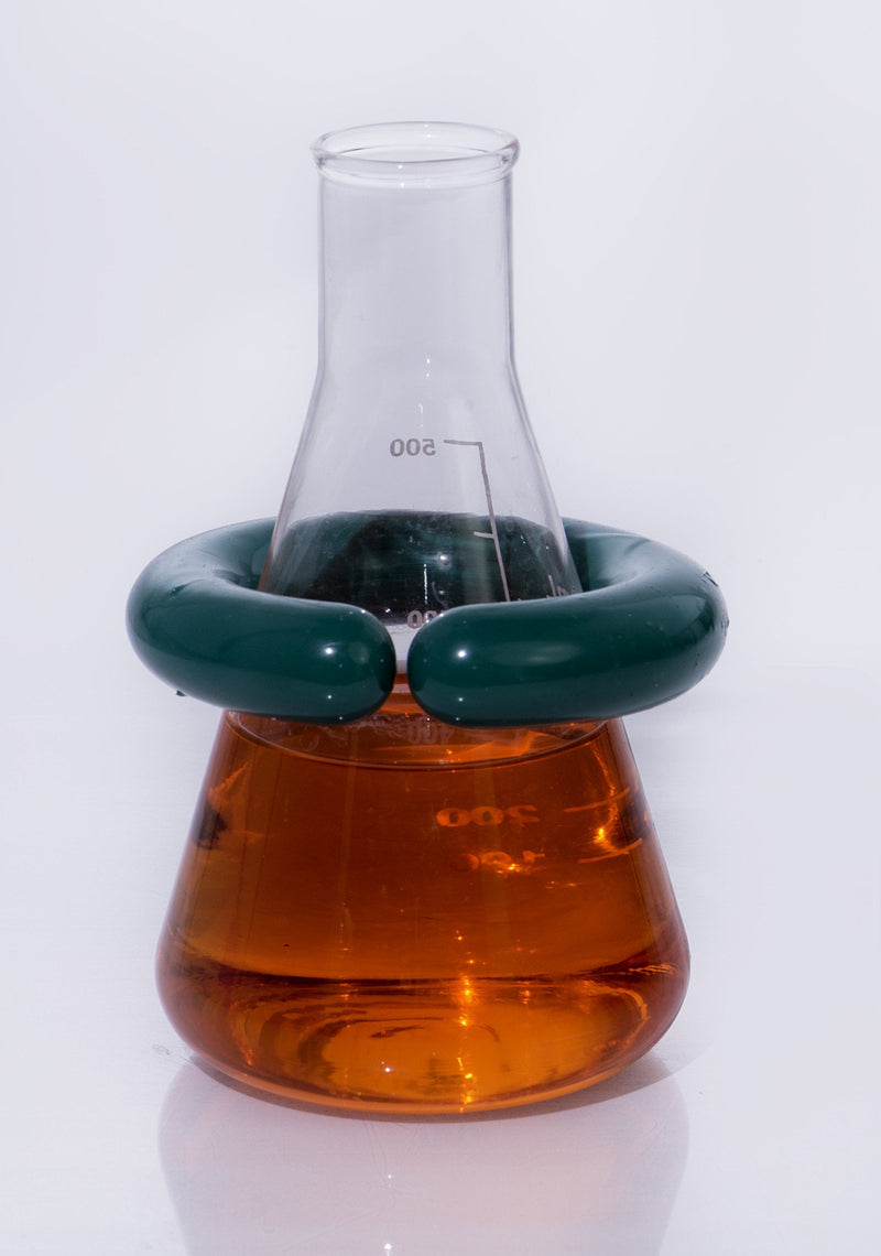 SP Bel-Art “C”-Shape Open 1.5lb Lead Ring Flask Weight with Vikem Vinyl Coating; for 500-2000ml Flasks (F18308-2000) Made in USA