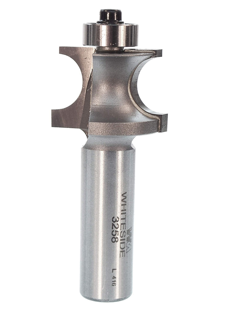 Whiteside Router Bits 3258 Edge Beading Bit with 1-1/16-Inch Large Diameter and 3/4-Inch Cutting Len